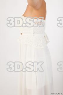 Upper body white dress of Leah 0001